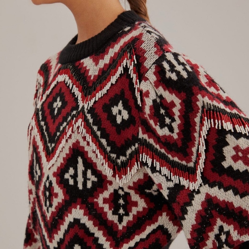 Farm Rio Rauti Beaded Knit Sweater - Picture 2 of 7